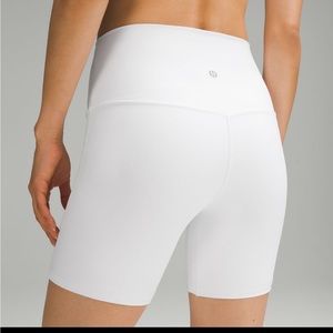 Lululemon White Align HR Short 6”
